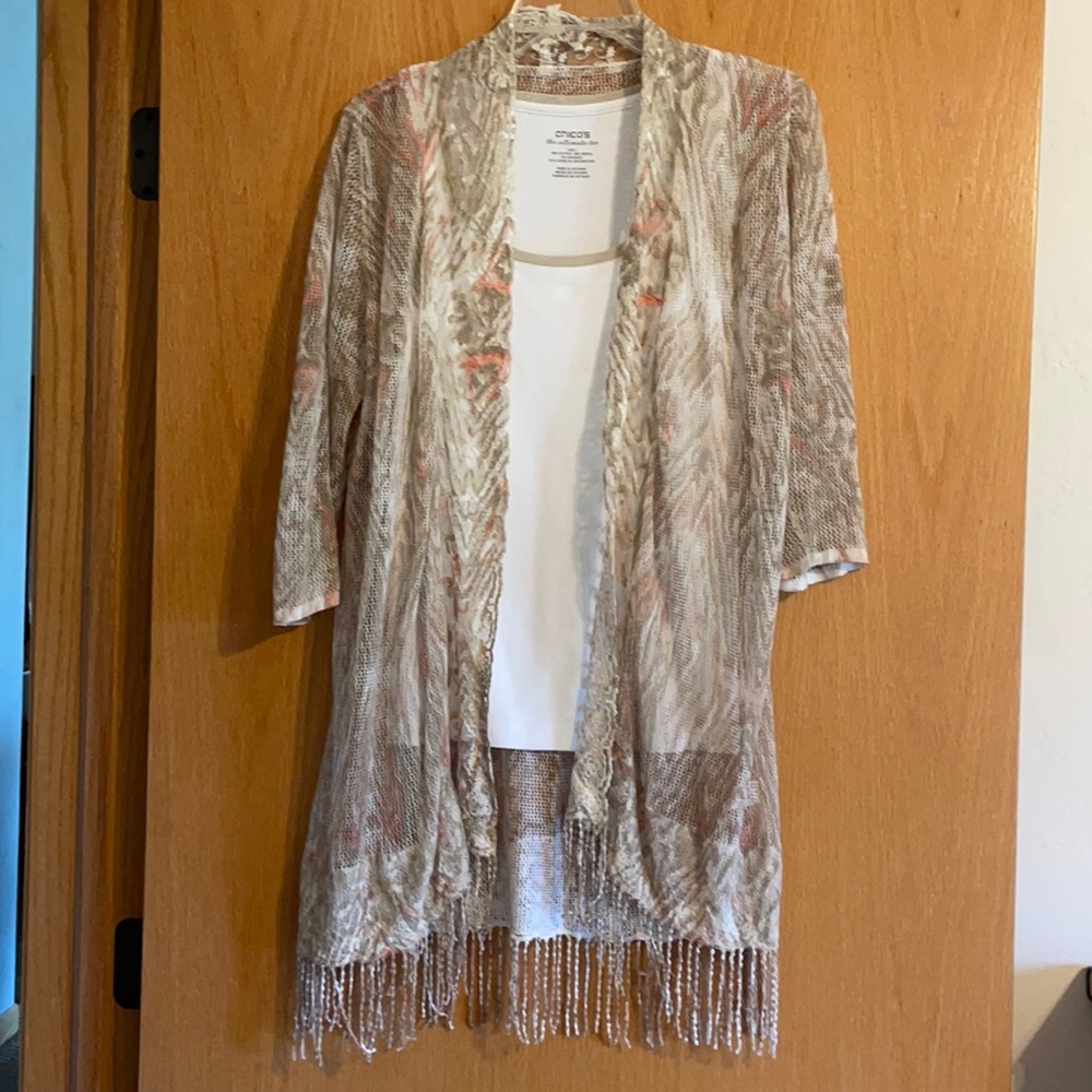 Chico’s Ultimate Tee with Matching Cardigan.